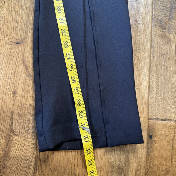 DO+BE Boutique Black Pleated High Rise Split Hem Pants Womens Size S Inseam 31" - Picture 5 of 7